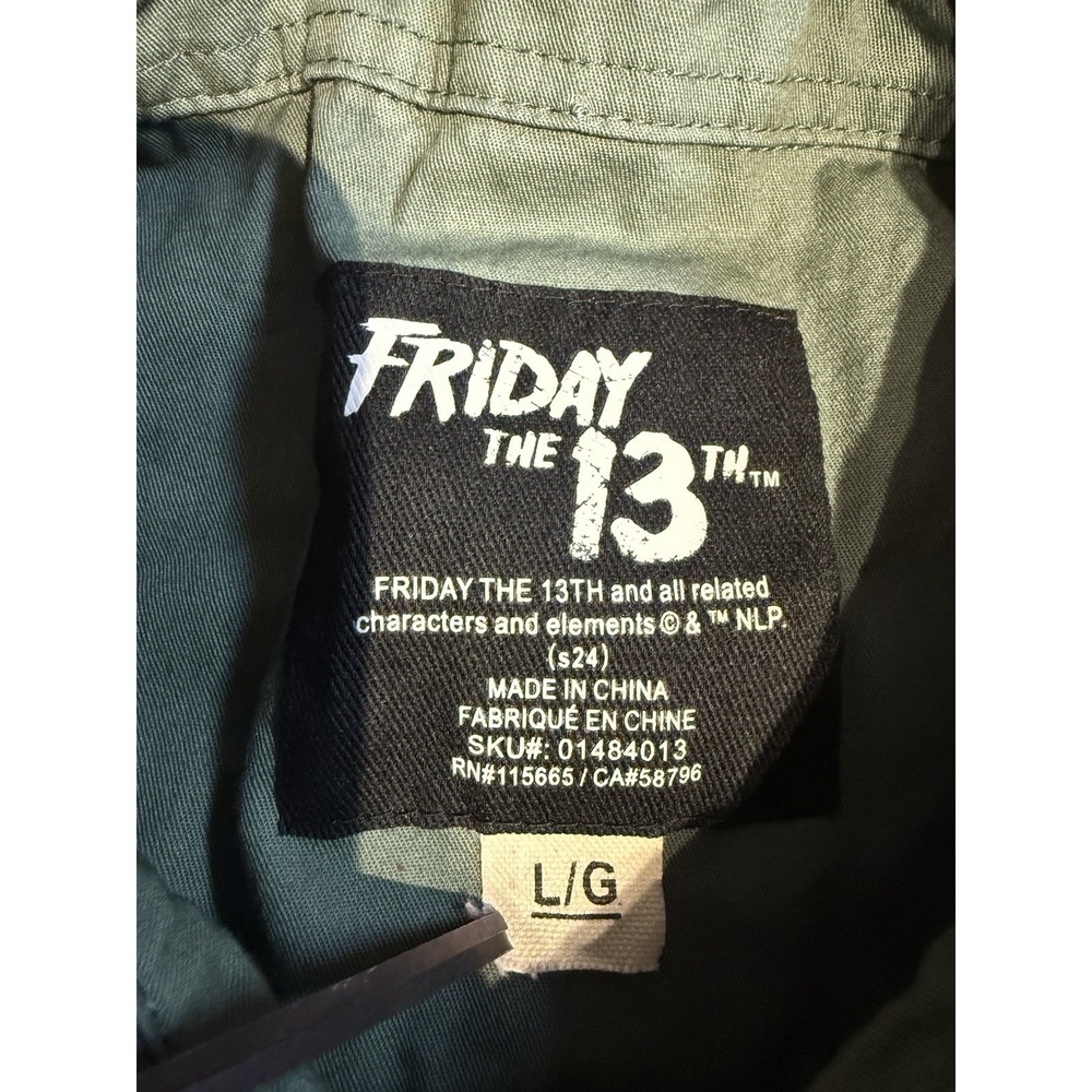 Friday The‎ 13th Jason Voorhees Camp Crystal Lake Shirt L Horror - Picture 5 of 9